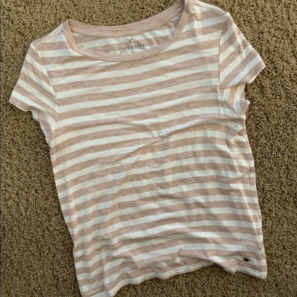 American eagle soft and sexy striped tee